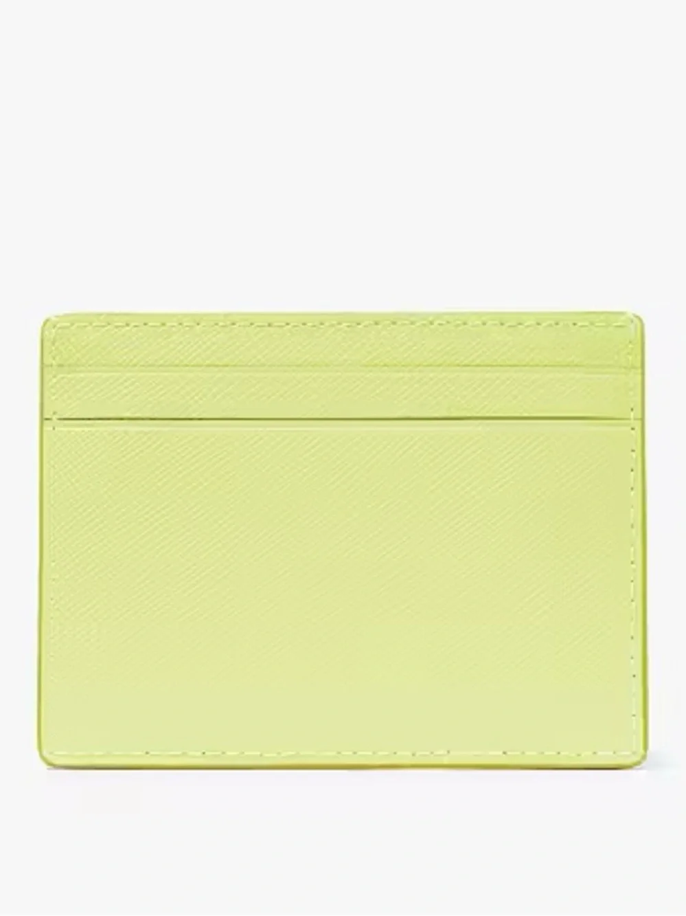 kate spade Lime Green Madison Small Slim Card Case NWT